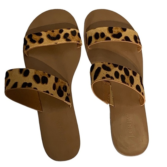 J. Crew Woman’s Leopard Print Sandals, Size  7 - Picture 8 of 10